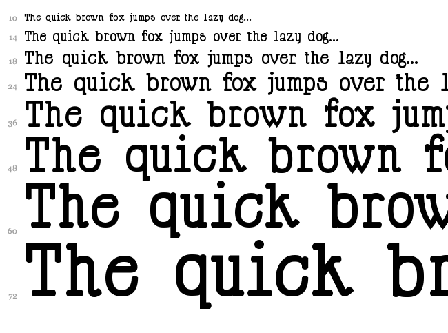 Happy Phantom font waterfall